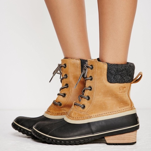 SOREL Slimpack II Lace Waterproof Boots in Elk Black 7.5 - Picture 16 of 16